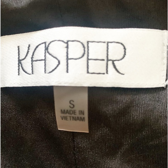 Kasper Splatter Print Draped Neckline Women’s Dress Size Small - Picture 4 of 6